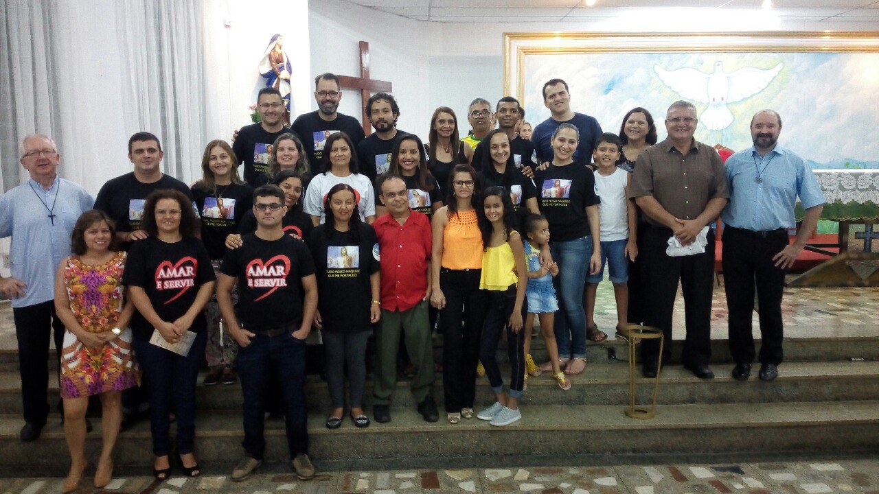 Comunità MSF a Goiania dopo la Messa con il gruppo di movimento famigliare