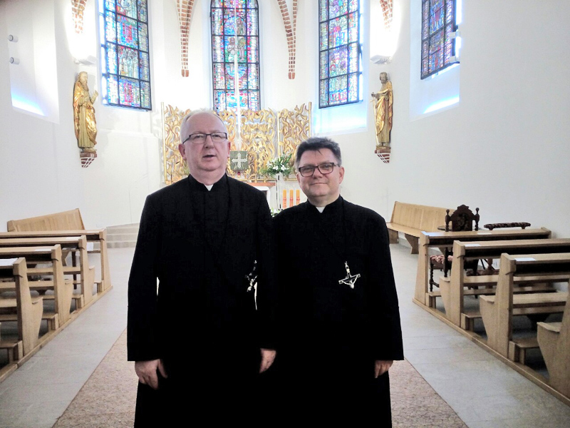 Padre Generale con il Rettore del Seminario P. Adam Bajorski MSF