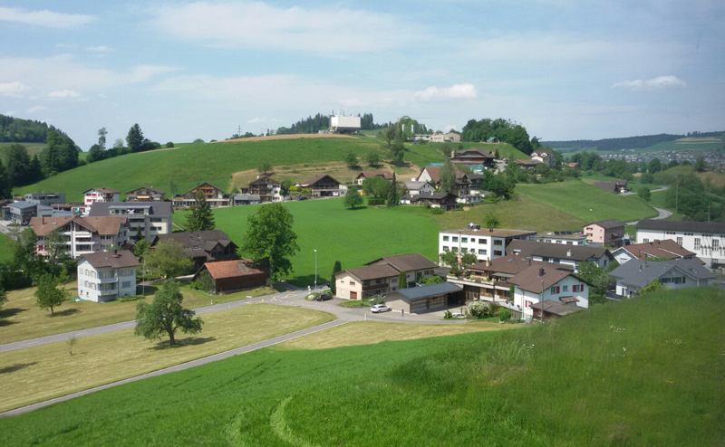 Il panorama dalla casa