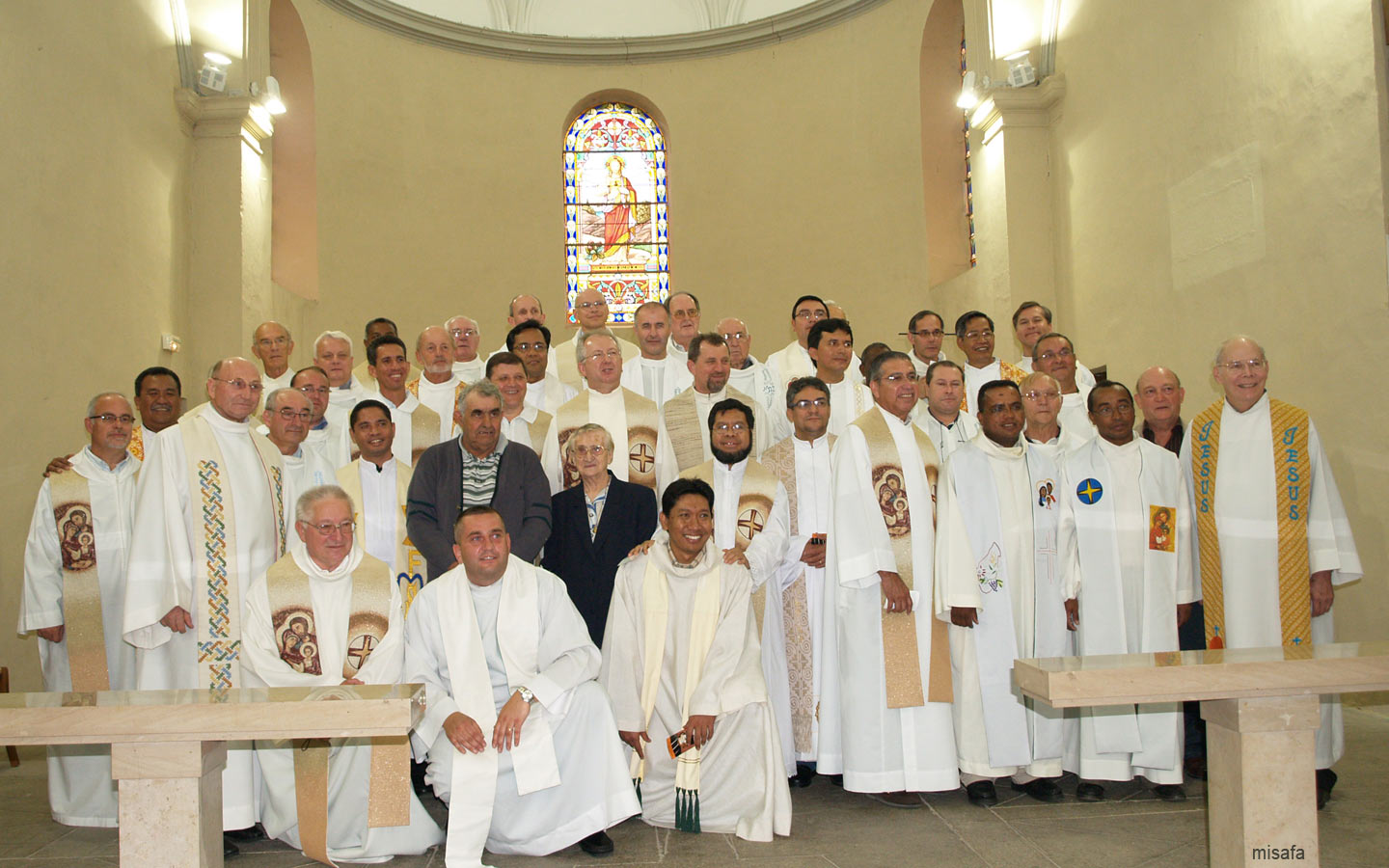 nella chiesa di Chatonnay dove Padre Jean Berthier fu battezzato